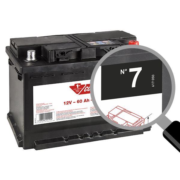 Contacto 7 60ah 560a bateria para automóvel