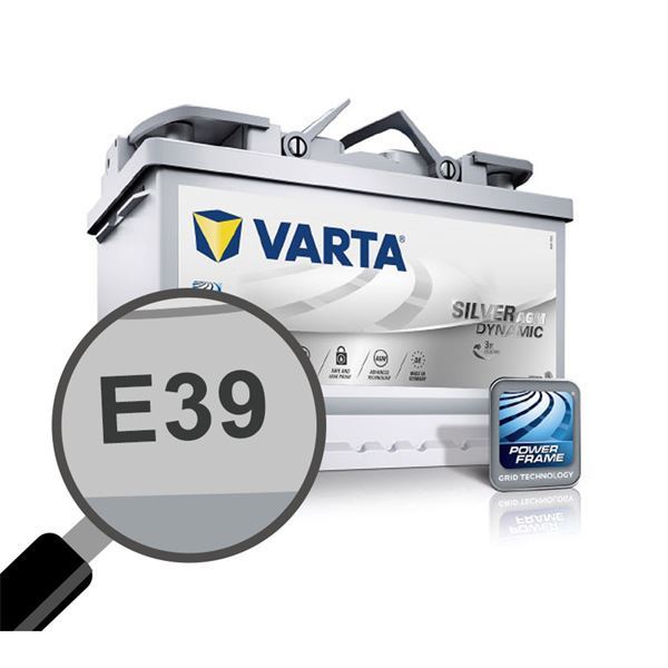 Bateria para automóvel Varta Start Stop agm e39 70ah 760a