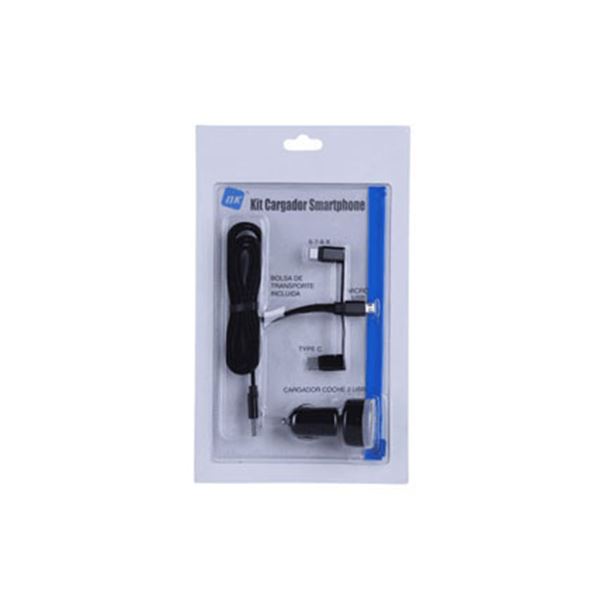 Kit de carregador para smartphone + bolsa de arrumação