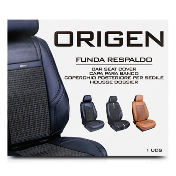 Capa preta para assento de automóvel modelo r1 Origin