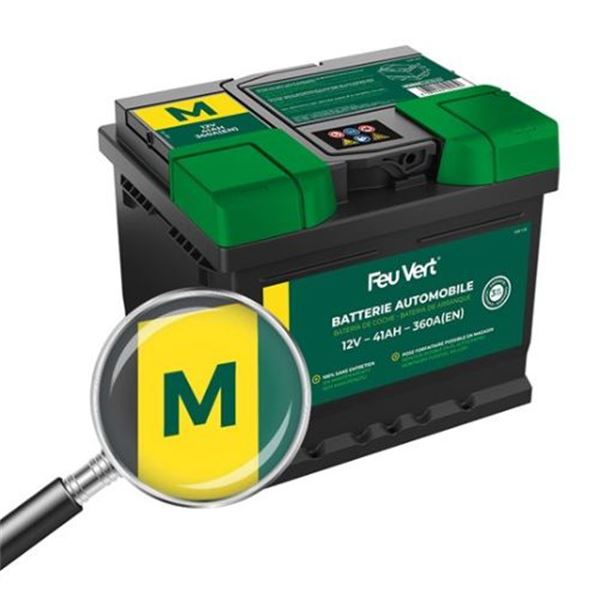 Bateria para automóvel Feu Vert M 41ah 360a