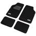 Conjunto de alcatifas preto WRC 4 pcs.