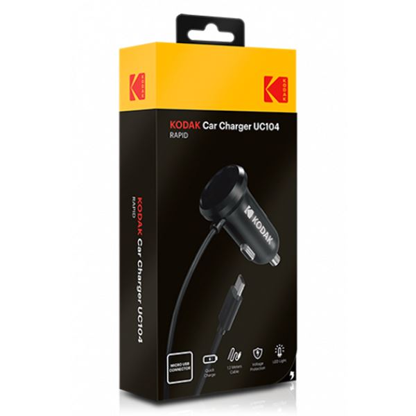 Carregador micro USB para smartphone Kodak