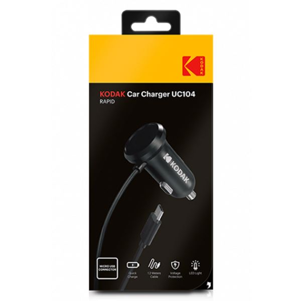 Carregador micro USB para smartphone Kodak