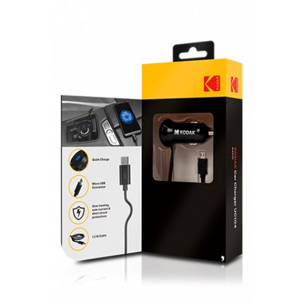 Carregador micro USB para smartphone Kodak