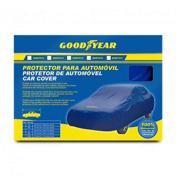 Tamanho da capa para automóvel s