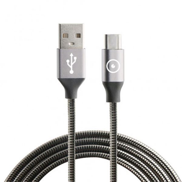 Muvit Tiger 1,2m cinzento cabo carregador micro usb micro usb