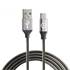 Muvit Tiger 1,2m cinzento cabo carregador micro usb micro usb
