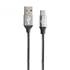 Muvit Tiger 1,2m cinzento cabo carregador micro usb micro usb