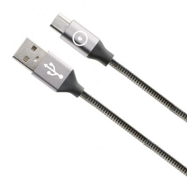 Muvit Tiger 1,2m cinzento cabo carregador micro usb micro usb