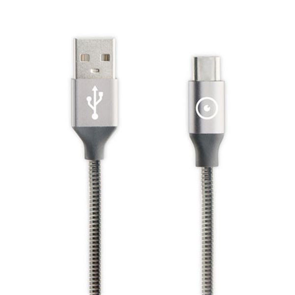 Muvit Tiger 1,2m cinzento cabo carregador micro usb micro usb