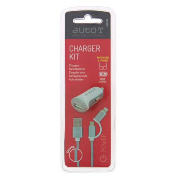 Carregador de telemóvel para automóvel Auto-T Usb
