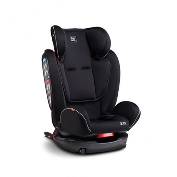 Cadeira auto para bebés do grupo 1,2,3 noe plus preto/cinzento