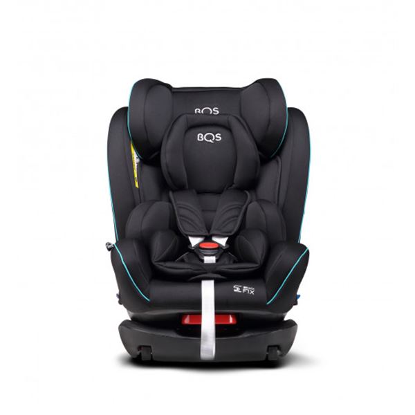 Cadeira auto para bebé grupo 1,2,3 bnofix preto e turquesa