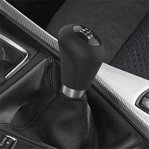 Botão da caixa de velocidades BC Corona sport leatherette preto