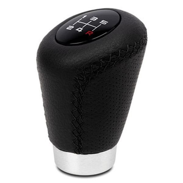 Botão da caixa de velocidades BC Corona sport leatherette preto