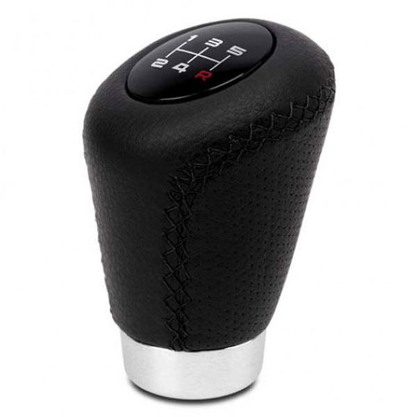 Botão da caixa de velocidades BC Corona sport leatherette preto