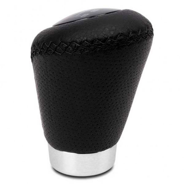 Botão da caixa de velocidades BC Corona sport leatherette preto
