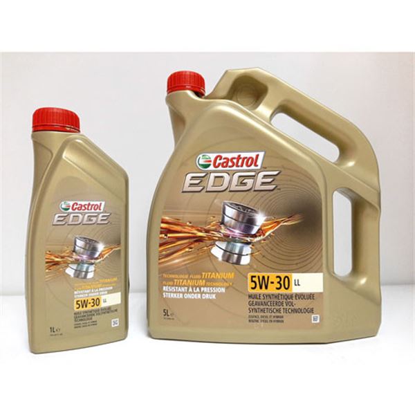 Óleo Castrol Edge Titanium LL Q3 5W30 Óleo Castrol Edge Titanium LL Q3 C3 5L +1L