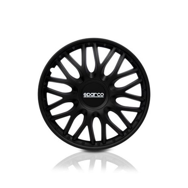 Sparco Roma 16 polegadas Tampão de rodas pretas pcs
