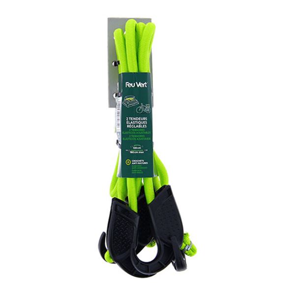 2 elásticos ajustáveis 120 cm Feu Vert