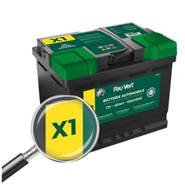 Bateria de automóvel Feu Vert Start Stop agm X1 60ah 660a