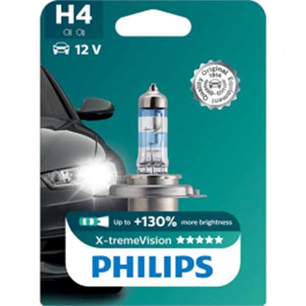 Lâmpada h4 Philips xtreme vision 60/55w 12v 1 unid.
