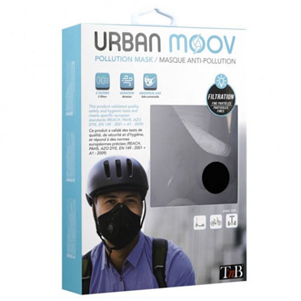 Máscara anti-poluição universal reutilizável Urban Moov