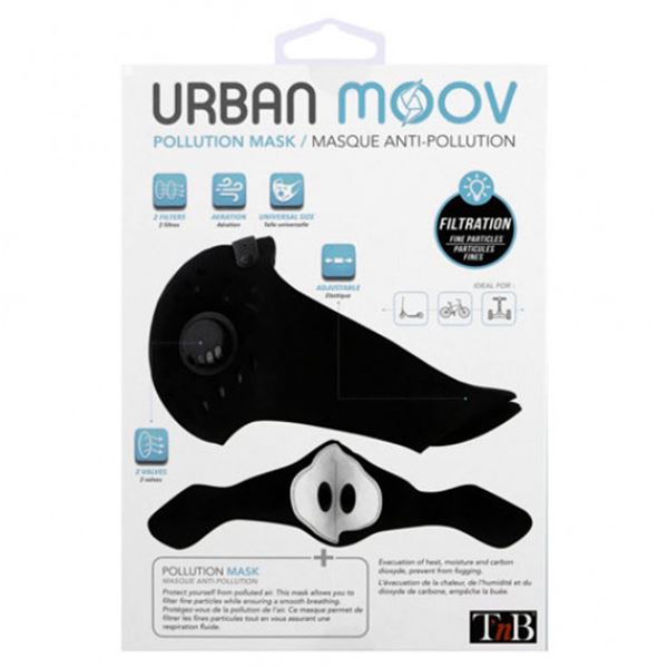 Máscara anti-poluição universal reutilizável Urban Moov