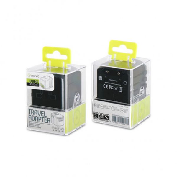 Adaptador universal Muvit 4 portas micro usb 4.5a