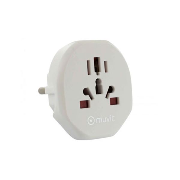 Adaptador universal Muvit Ficha europeia
