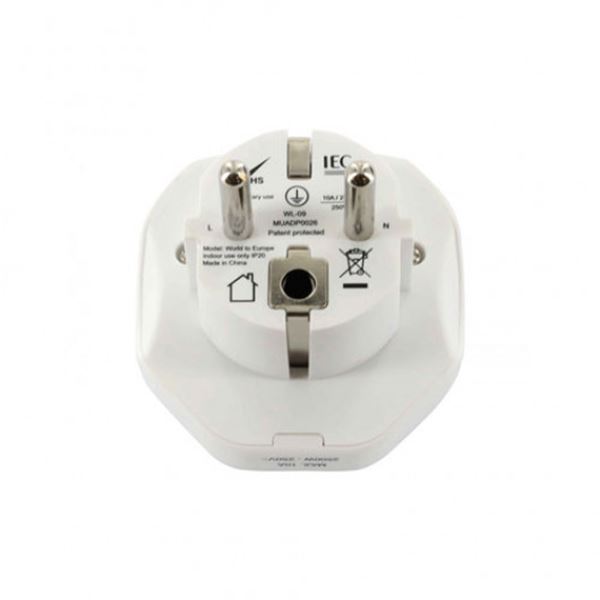 Adaptador universal Muvit Ficha europeia