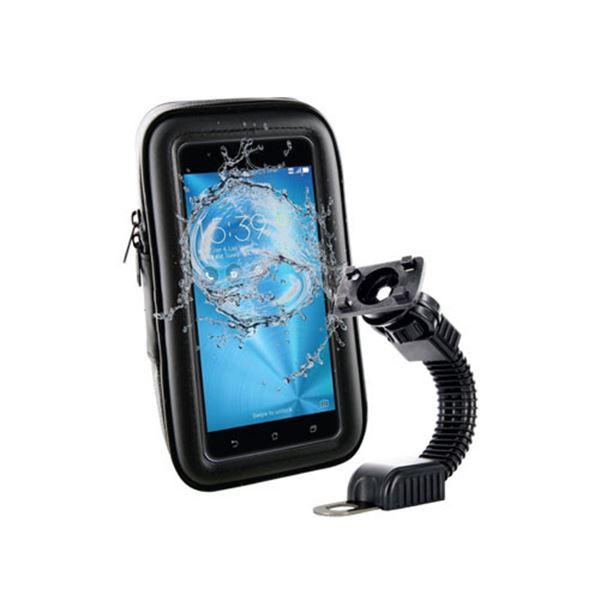 Suporte para smartphone Muvit para mota e capa impermeável até 5,5 polegadas