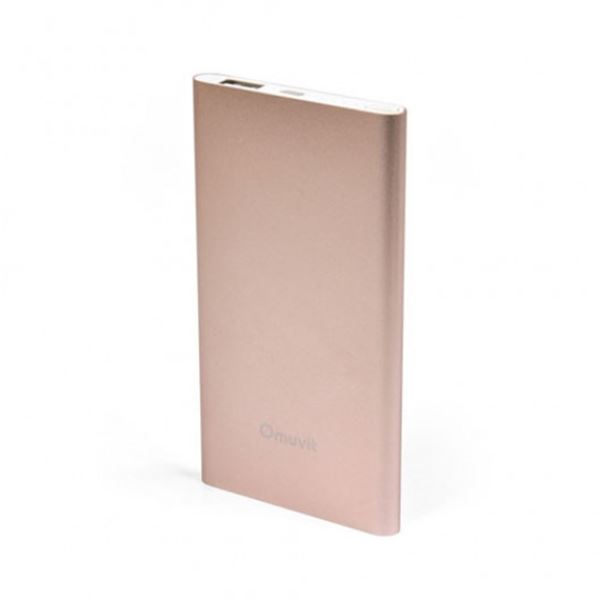 Bateria externa para telemóvel Muvit 5000mAh cor-de-rosa