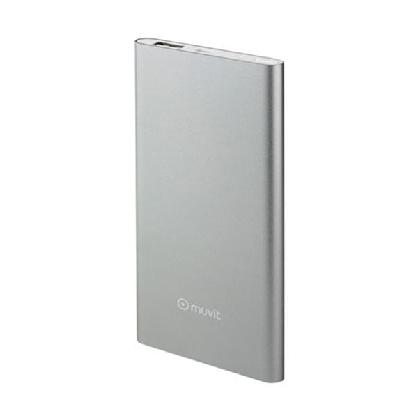 Banco de potência móvel Muvit 5000mAh Silver