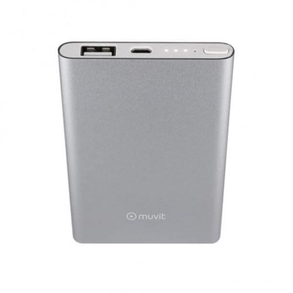 Banco de potência móvel Muvit 5000mAh Silver