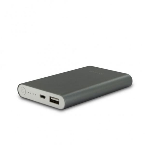Muvit 10000 mah bateria externa multiusos para telemóvel prata