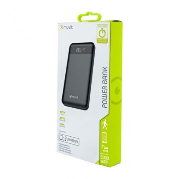 Bateria externa para telemóvel Muvit 6000 mah