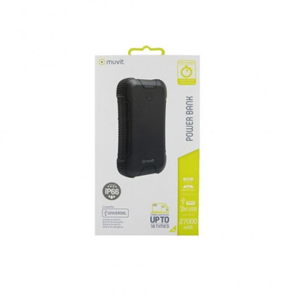 Bateria móvel externa multiusos solar Muvit 16000 mah