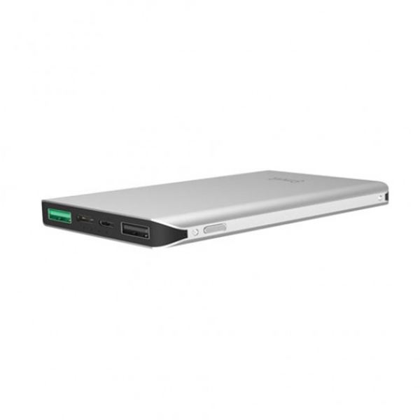Muvit 10000 mah bateria externa multiusos para telemóvel 7 cargas max. prata