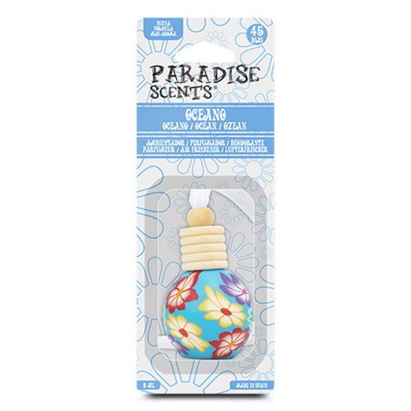 Ambientador Paradise Scents frasco de cerâmica flor do oceano 8 ml