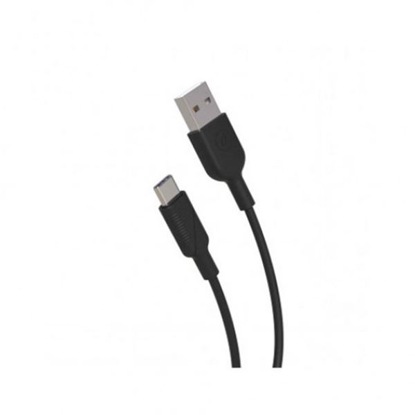 Pack carregador de telemóvel para automóvel usb 12w e cabo usb para automóvel tipo c 3a 1,2 m preto Muvit para mudança