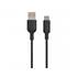 Pack carregador de telemóvel para automóvel usb 12w e cabo usb para automóvel tipo c 3a 1,2 m preto Muvit para mudança
