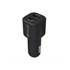 Carregador de telemóvel para automóvel 2 portas usb 4.8a preto Muvit para mudança