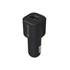 Pack carregador de telemóvel para automóvel usb 2.4a e cabo usb-lightning mfi 2.4a 1.2m preto Muvit for change