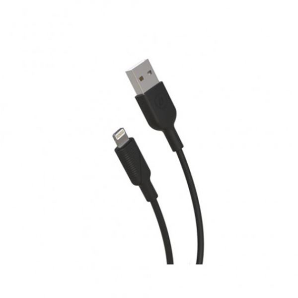 Pack carregador de telemóvel para automóvel usb 2.4a e cabo usb-lightning mfi 2.4a 1.2m preto Muvit for change