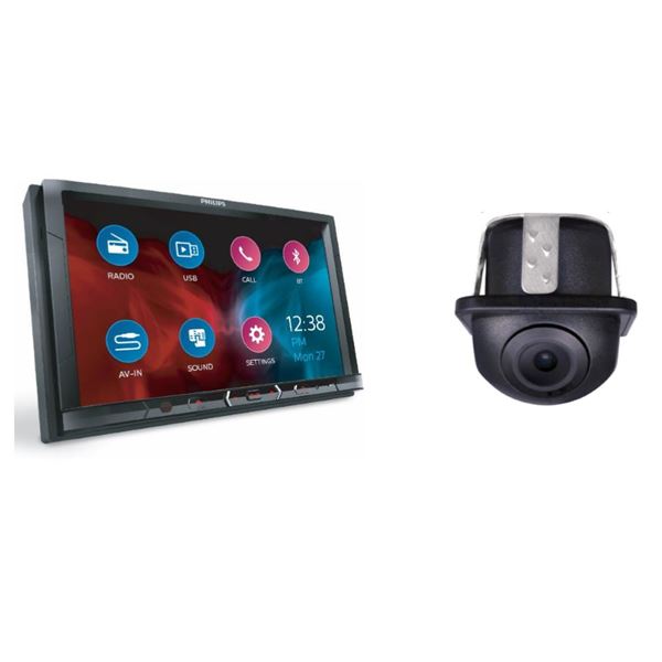 Sistema multimédia para automóvel/câmara traseira Philips ce600n