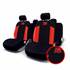 Conjunto de capas para assento de automóvel preto/vermelho Omp speed