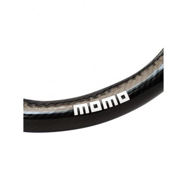 Cobertura do volante em poliuretano Momo italy swc 015 carbon black