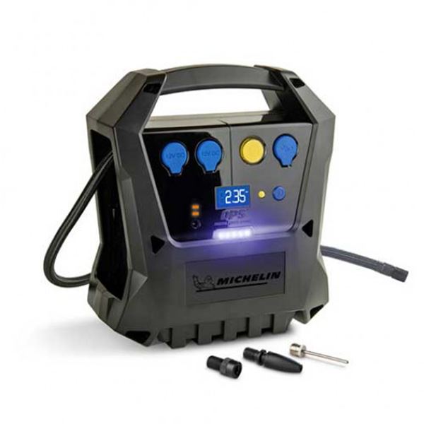 Compressor Michelin 12v autónomo e recarregável